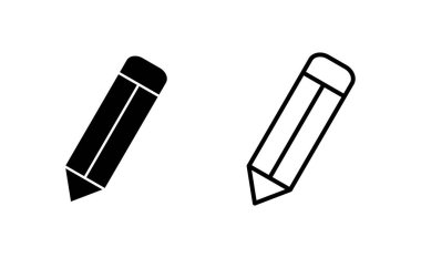 Web ve mobil uygulama için kalem simgesi vektörü. Kalem işareti ve sembol. Simge vektörünü düzenle