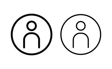 Web ve mobil uygulama için kullanıcı simgesi vektörü. İmza ve sembol. insanlar simgesi. 