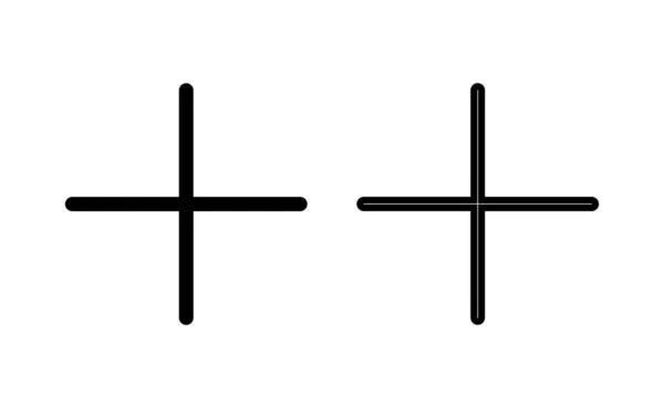 Плюс Вектор Иконок Веб Мобильного Приложения Добавить Знак Плюс Символ — стоковый вектор