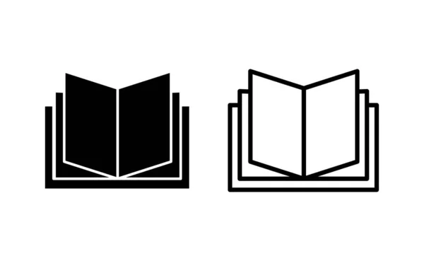 Book Icon Vector Web Mobile App Open Book Sign Symbol — Stockvektor