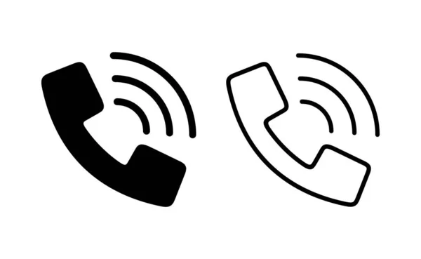 Call Icon Vector Web Mobile App Telephone Sign Symbol Phone — Stockvector