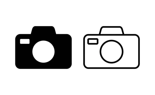 Camera Icon Vector Web Mobile App Photo Camera Sign Symbol — Stock Vector