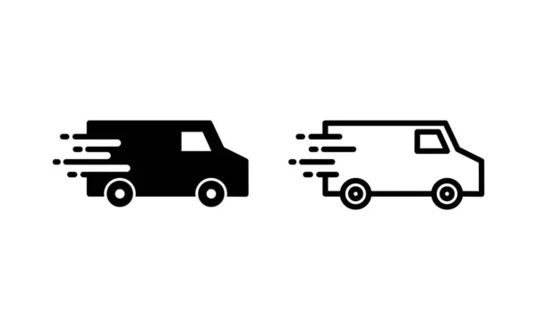 Delivery Truck Icon Vector Web Mobile App Delivery Truck Sign — Image vectorielle