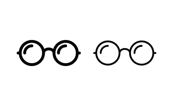 Glasses Icon Vector Web Mobile App Glasses Sign Symbol — Stok Vektör