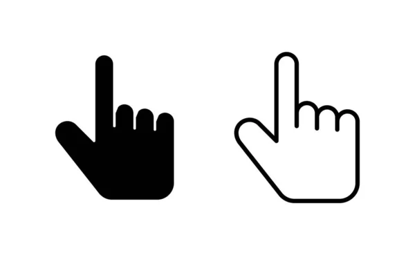 Hand Cursor Icon Vector Web Mobile App Cursor Sign Symbol — Stock vektor