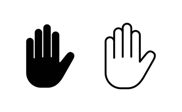 Hand Icon Vector Web Mobile App Hand Sign Symbol Hand — Wektor stockowy