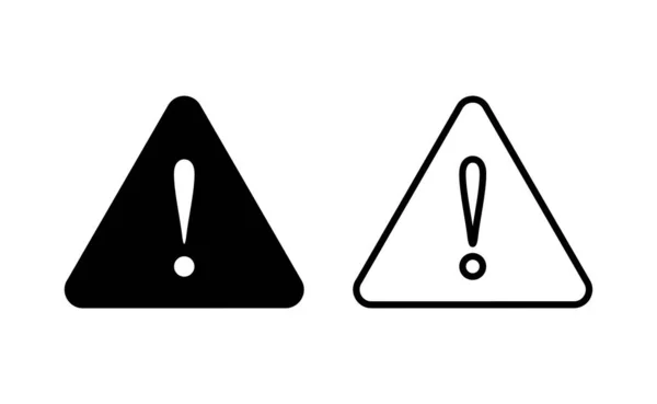Exclamation Danger Sign Web Mobile App Attention Sign Symbol Hazard — Image vectorielle