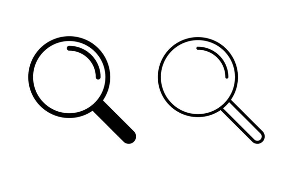 Vecteur Icônes Recherche Pour Application Web Mobile Recherche Signe Symbole — Image vectorielle