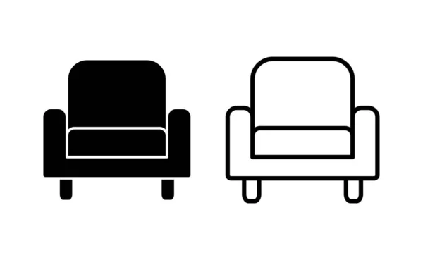 Sofa Icon Vektor Für Web Und Mobile App Sofa Zeichen — Stockvektor