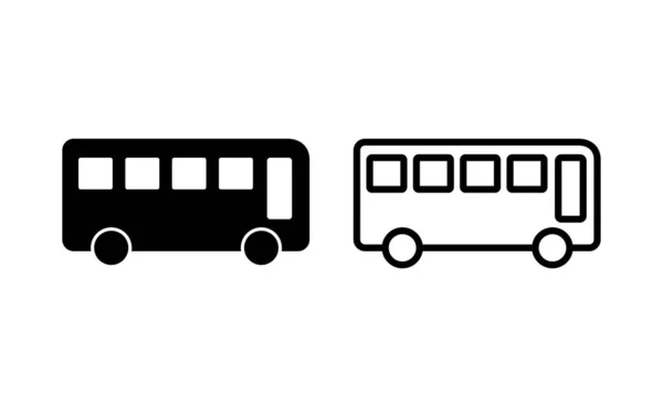 Вектор Значка Шини Веб Мобільного Додатку Знак Автобуса Символ Транспортний — стоковий вектор