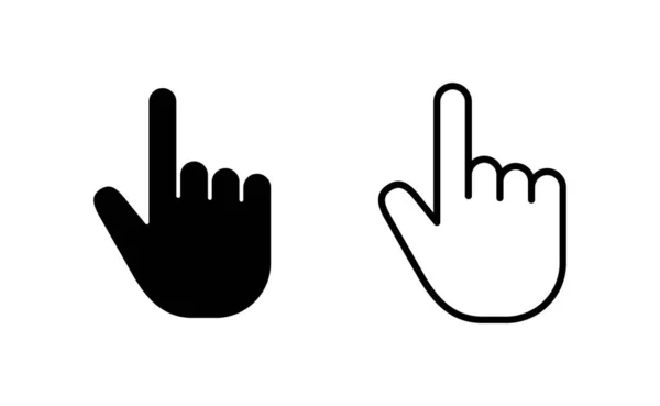 Hand Cursor Icon Vector Web Mobile App Cursor Sign Symbol — Stockvektor