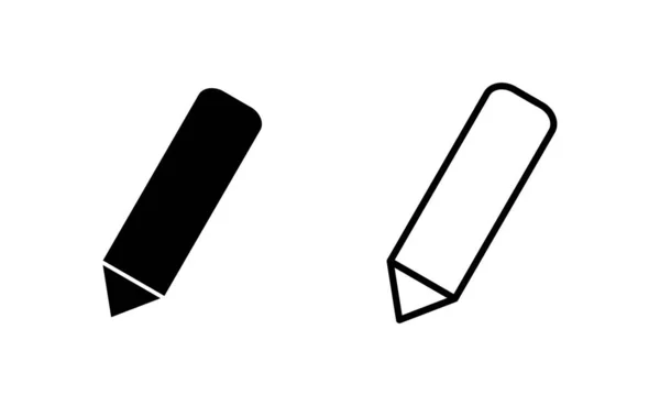 Μολύβι Διάνυσμα Εικονίδιο Για Web Και Mobile App Σημάδι Στυλό — Διανυσματικό Αρχείο