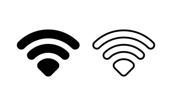 Web Mobil Uygulama Için Wifi Simgesi Vektörü Şaret Işareti Sembol — Stok Vektör