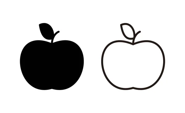 Icono Apple Vector Para Web Aplicación Móvil Signo Apple Símbolos — Vector de stock