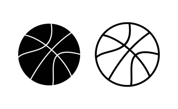 Basketball Icon Vector Web Mobile App Basketball Ball Sign Symbol — Stockový vektor