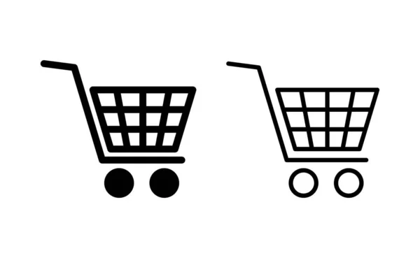 Shopping Icon Vektor Für Web Und Mobile App Warenkorbschild Und — Stockvektor