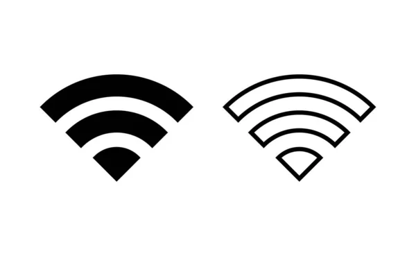 Vector Iconos Wifi Para Web Aplicación Móvil Señal Símbolo Icono — Archivo Imágenes Vectoriales