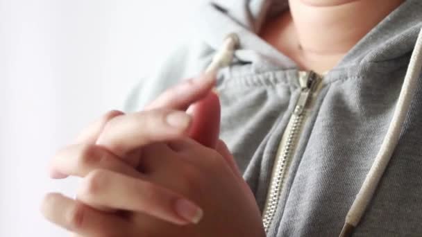 Woman Hand Praying Wishing Have Better Life — Video Stock