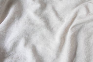 Buruşuk kumaş dokusu, kumaş arkaplan.