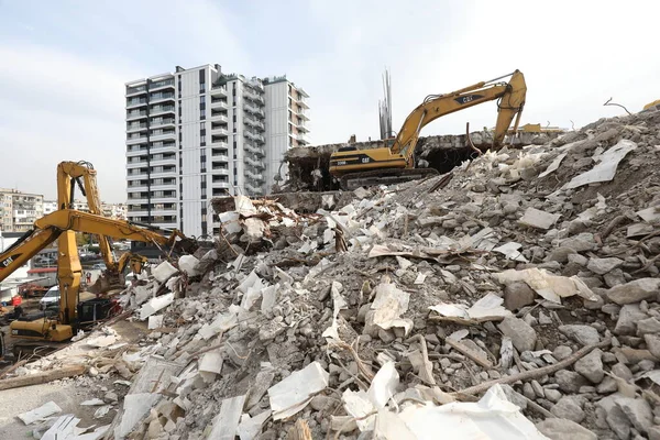 保加利亚索菲亚 2021年11月8日 保加利亚索菲亚拆除大楼 — 图库照片