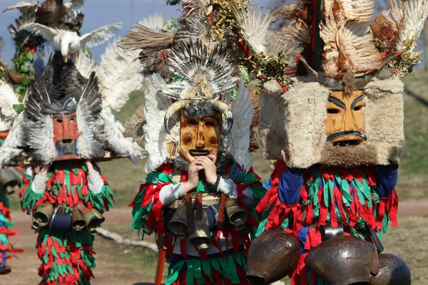 Elin Pelin Bulgária Fevereiro 2022 Masquerade Festival Elin Pelin Bulgária — Fotografia de Stock