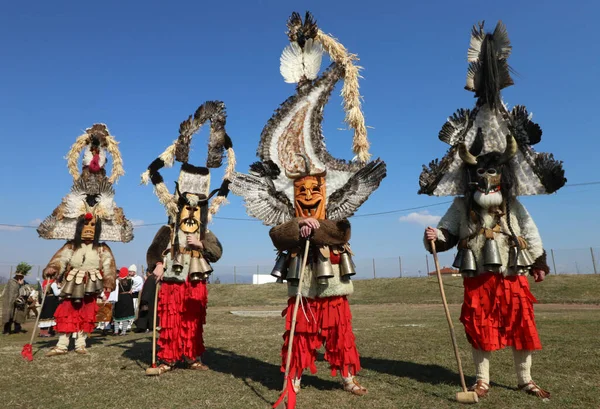 Elin Pelin Bulgarije Februari 2022 Masquerade Festival Elin Pelin Bulgarije — Stockfoto