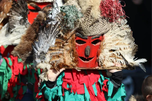 Elin Pelin Bulgaria Február 2022 Masquerade Festival Elin Pelin Bulgaria — Stock Fotó