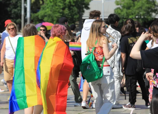 Sofia Bulgarie Juin 2022 Les Gens Participent Événement Annuel Lgbt — Photo