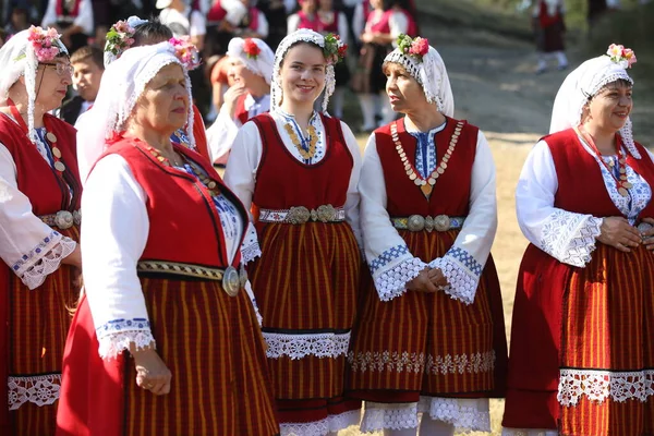 Koprivshtica Bulgaria August 2022 People Traditional Folk Costume National Folklore — Stockfoto