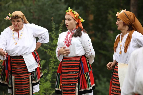 Koprivshtica Bulgaria August 2022 People Traditional Folk Costume National Folklore — Stok fotoğraf