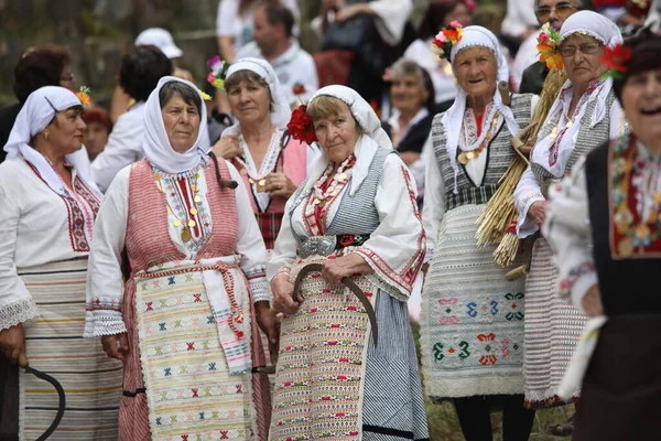 Koprivshtica Bulgaria August 2022 People Traditional Folk Costume National Folklore — Zdjęcie stockowe