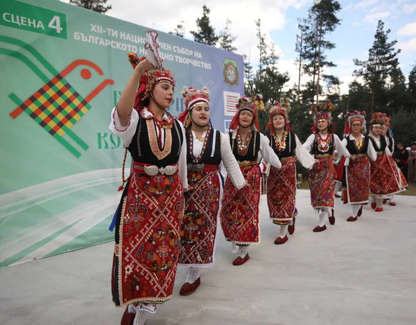 Koprivshtica Bulgaria August 2022 People Traditional Folk Costume National Folklore — 스톡 사진