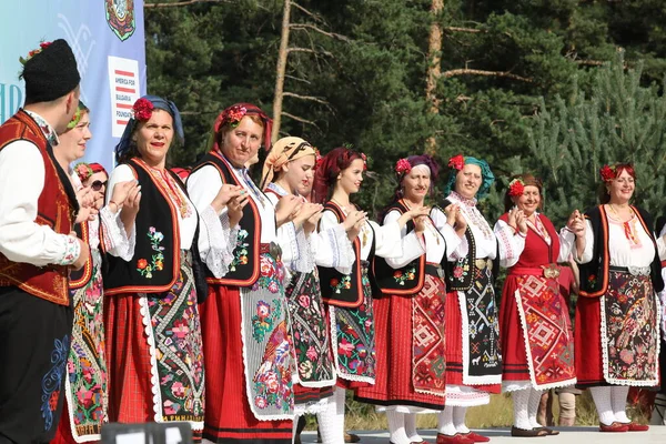 Koprivshtica Bulgaria August 2022 People Traditional Folk Costume National Folklore — Fotografia de Stock