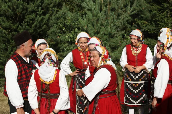 Koprivshtica Bulgaria August 2022 People Traditional Folk Costume National Folklore — Foto de Stock