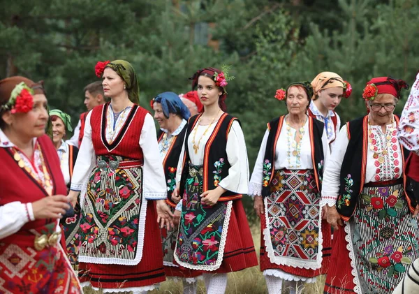 Koprivshtica Bulgaria August 2022 People Traditional Folk Costume National Folklore — Stock Photo, Image