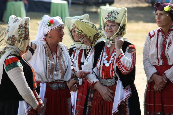 Koprivshtica Bulgaria August 2022 People Traditional Folk Costume National Folklore — Zdjęcie stockowe