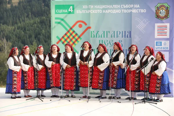 Koprivshtica Bulgaria August 2022 People Traditional Folk Costume National Folklore — ストック写真