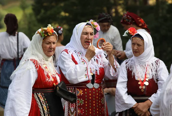Koprivshtica Bulgaria August 2022 People Traditional Folk Costume National Folklore — Stockfoto