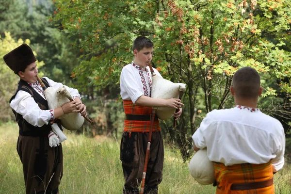 Koprivshtica Bulgaria August 2022 People Traditional Folk Costume National Folklore — Stockfoto