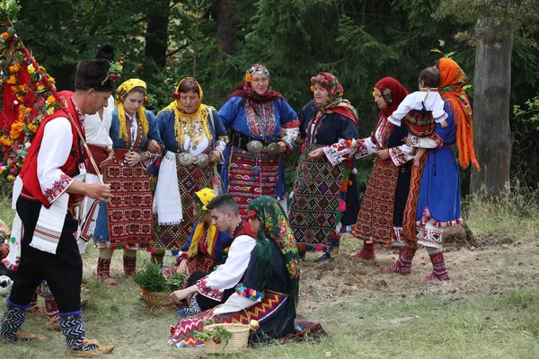 Koprivshtica Bulgaria August 2022 People Traditional Folk Costume National Folklore — 图库照片