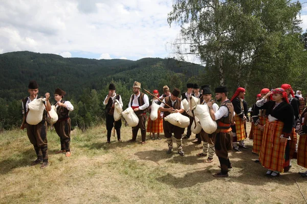 Koprivshtica Bulgaria August 2022 People Traditional Folk Costume National Folklore — Stock fotografie