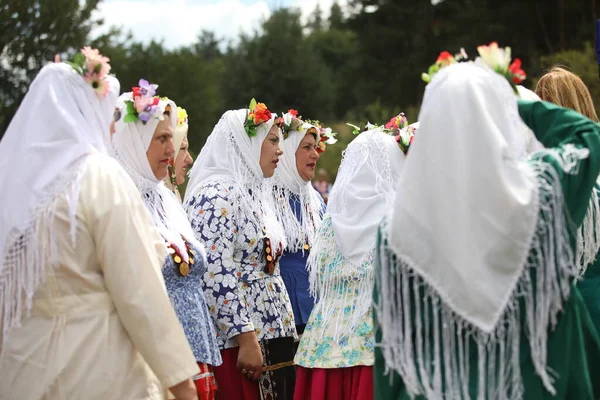 Koprivshtica Bulgaria August 2022 People Traditional Folk Costume National Folklore — Stock fotografie
