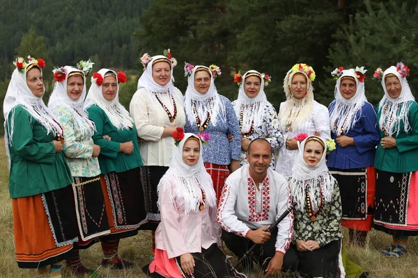 Koprivshtica Bulgaria August 2022 People Traditional Folk Costume National Folklore — 图库照片