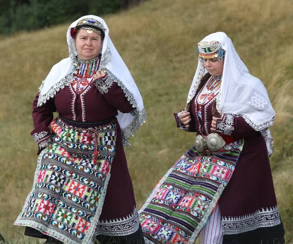 Koprivshtica Bulgaria August 2022 People Traditional Folk Costume National Folklore — Stock Photo, Image