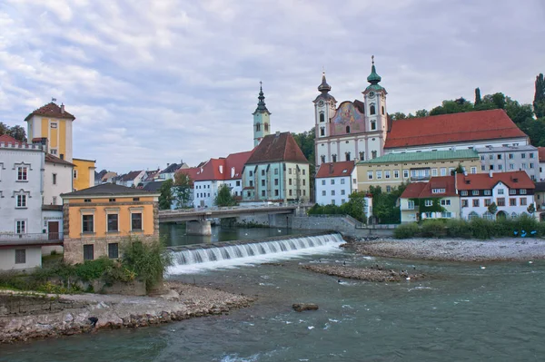 Steyer Old City View River オーストリア ヨーロッパ — ストック写真