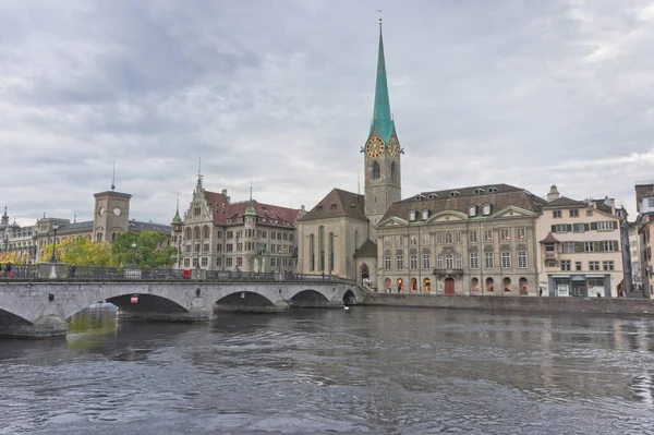 Zürich Altstadtblick See Schweiz Europa — Stockfoto