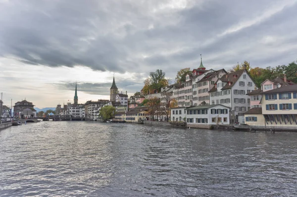 Zürich Altstadtblick See Schweiz Europa — Stockfoto