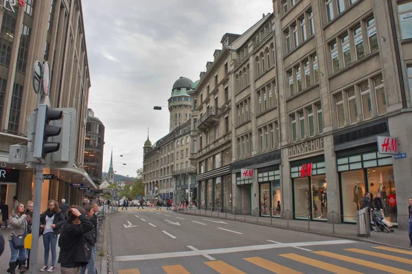 Zurich Old City Street View Switzerland Europe — 스톡 사진