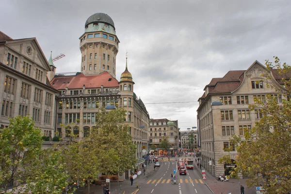 Zurich Old City Street View Switzerland Europe — 스톡 사진