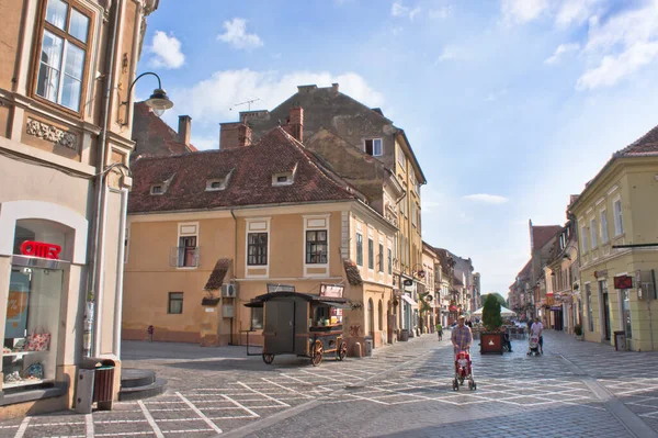 Brasov Old City Street View Romania Balkans Europe — стоковое фото